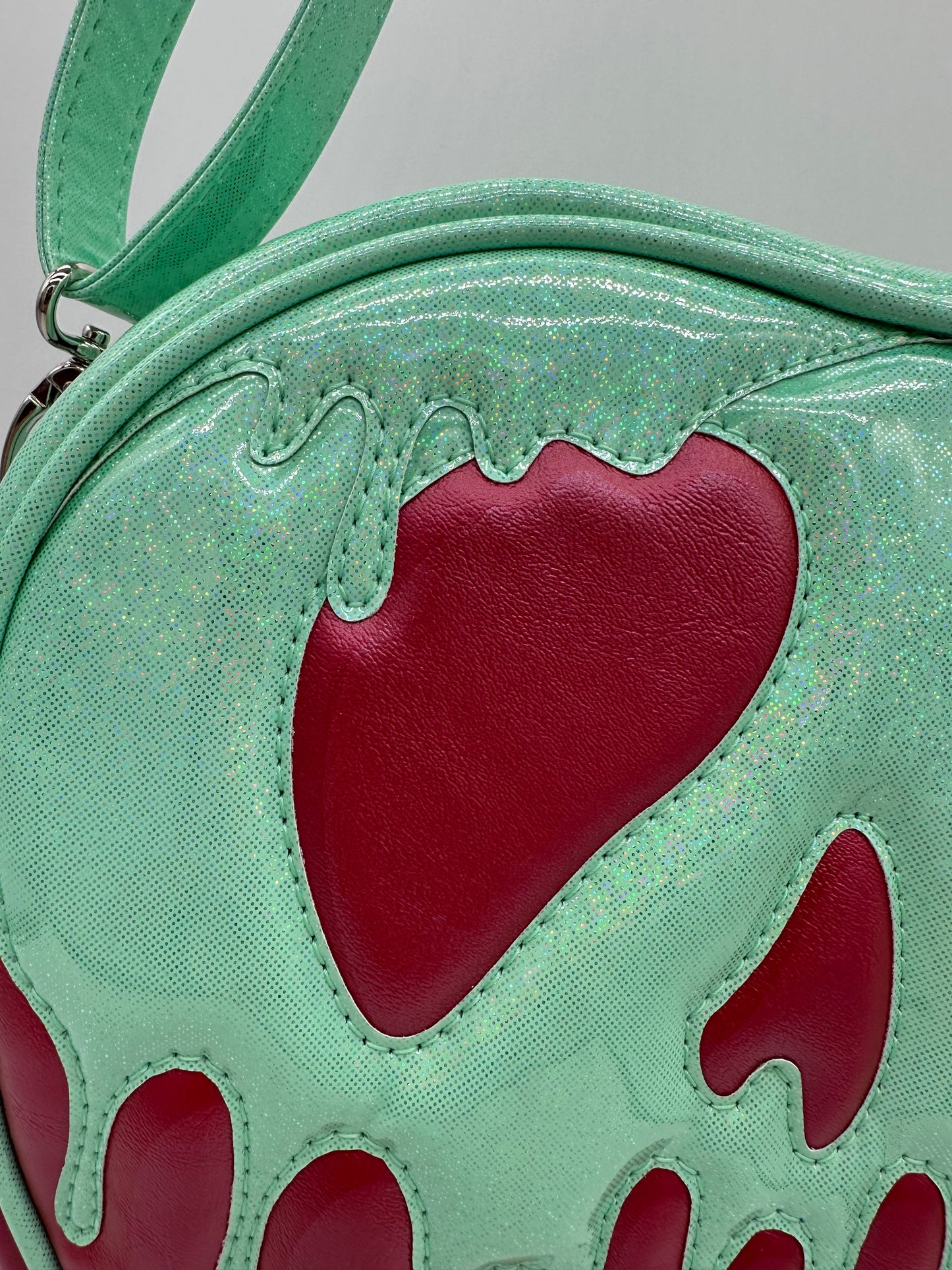 Poison Apple Bag - Radiant Rose Pearl and Mint Fine Glitter Holo