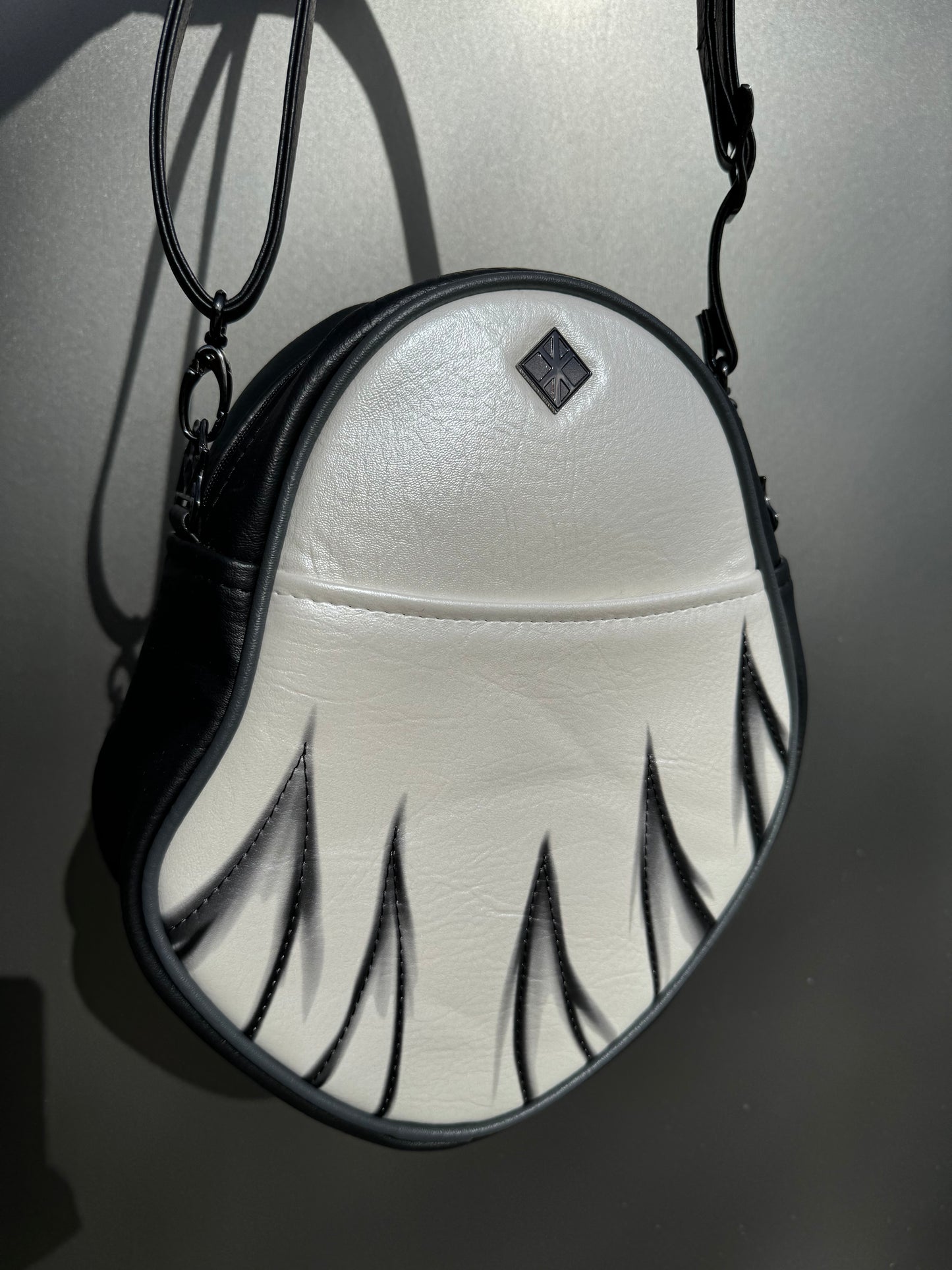 Shaded Boo Bag - Pearl White with Heidi Black and Heidi Grey