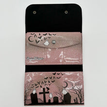 TALLER Graveyard Wallet - WITH GHOSTS - Pale Pink Glitter