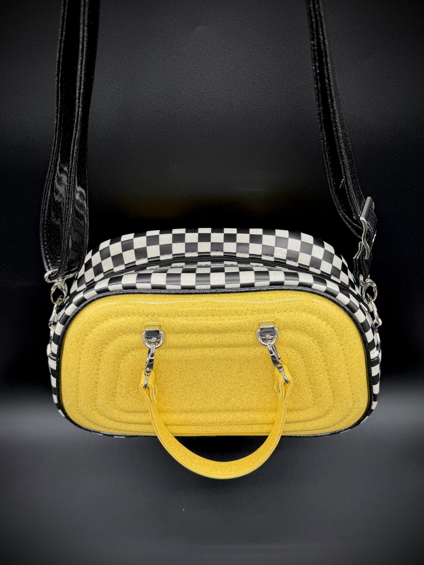 Moxie - Sunrise Glitter & UV Printed Checkers