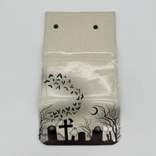 TALLER Graveyard Wallet - WITH GHOSTS - White Glitter