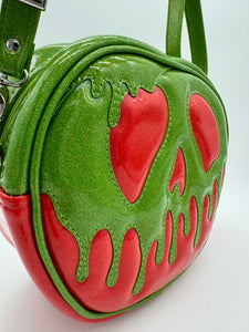 Poison Apple Bag - Lime Glitter and Ruby Red Glitter