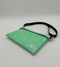 Hip Pack - Mint Fine Glitter Holo With Pleats *IN-STOCK*