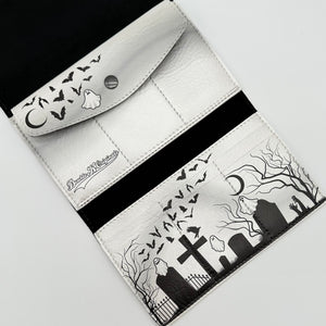 TALLER Graveyard Wallet - WITH GHOSTS - White Pearl