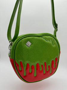 Poison Apple Bag - Lime Glitter and Ruby Red Glitter