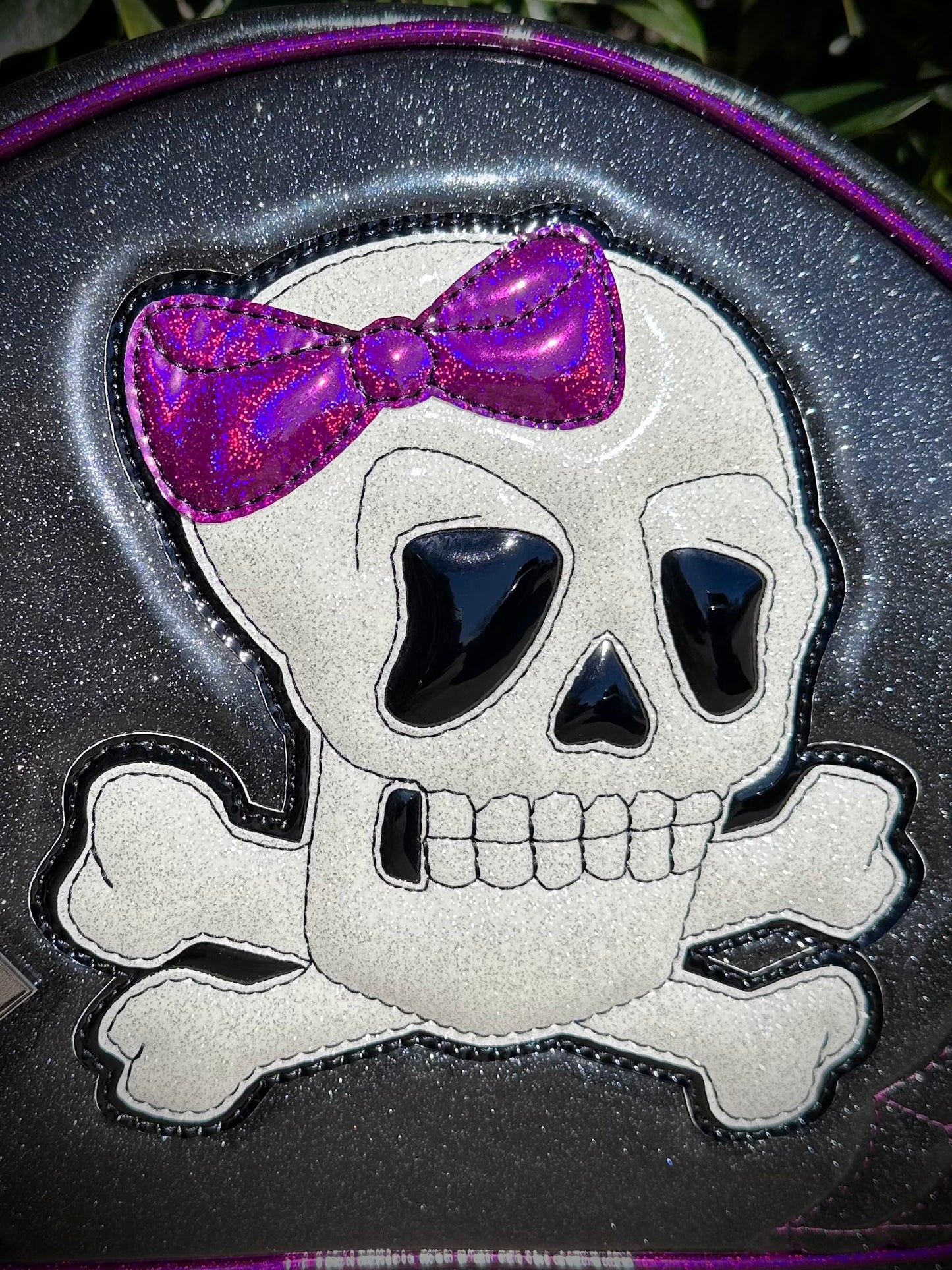 Bowler - Bow Skull & Crossbones