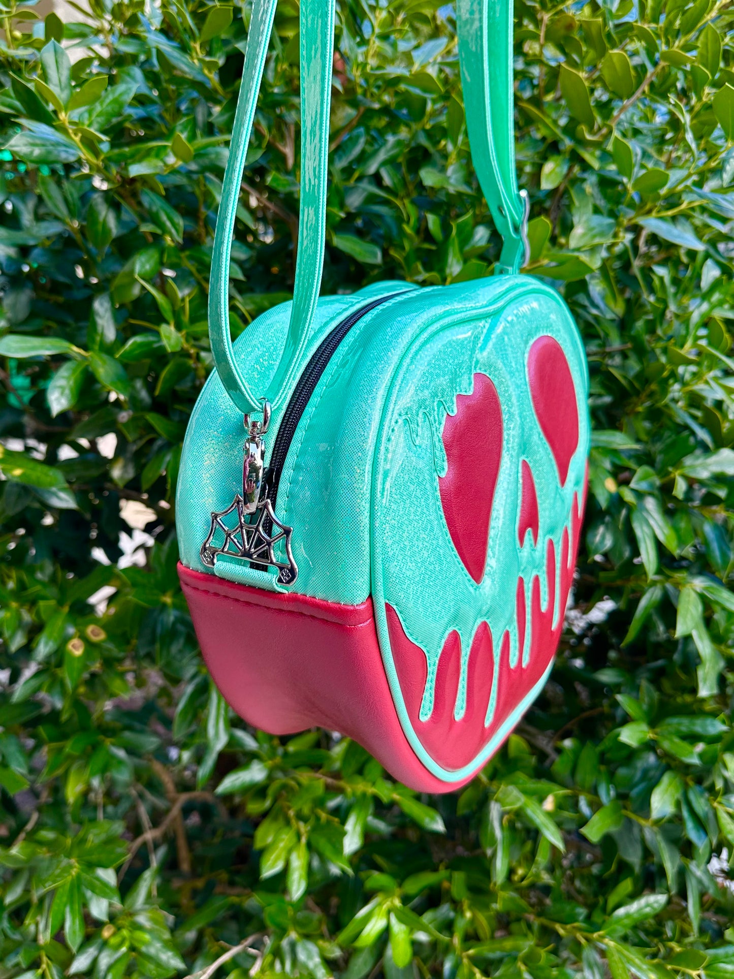 Poison Apple Bag - Radiant Rose Pearl and Mint Fine Glitter Holo