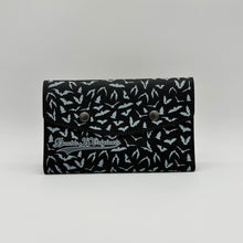 TALLER Doublewide Wallet - Medium Print Bats on Black Symphony Vinyl