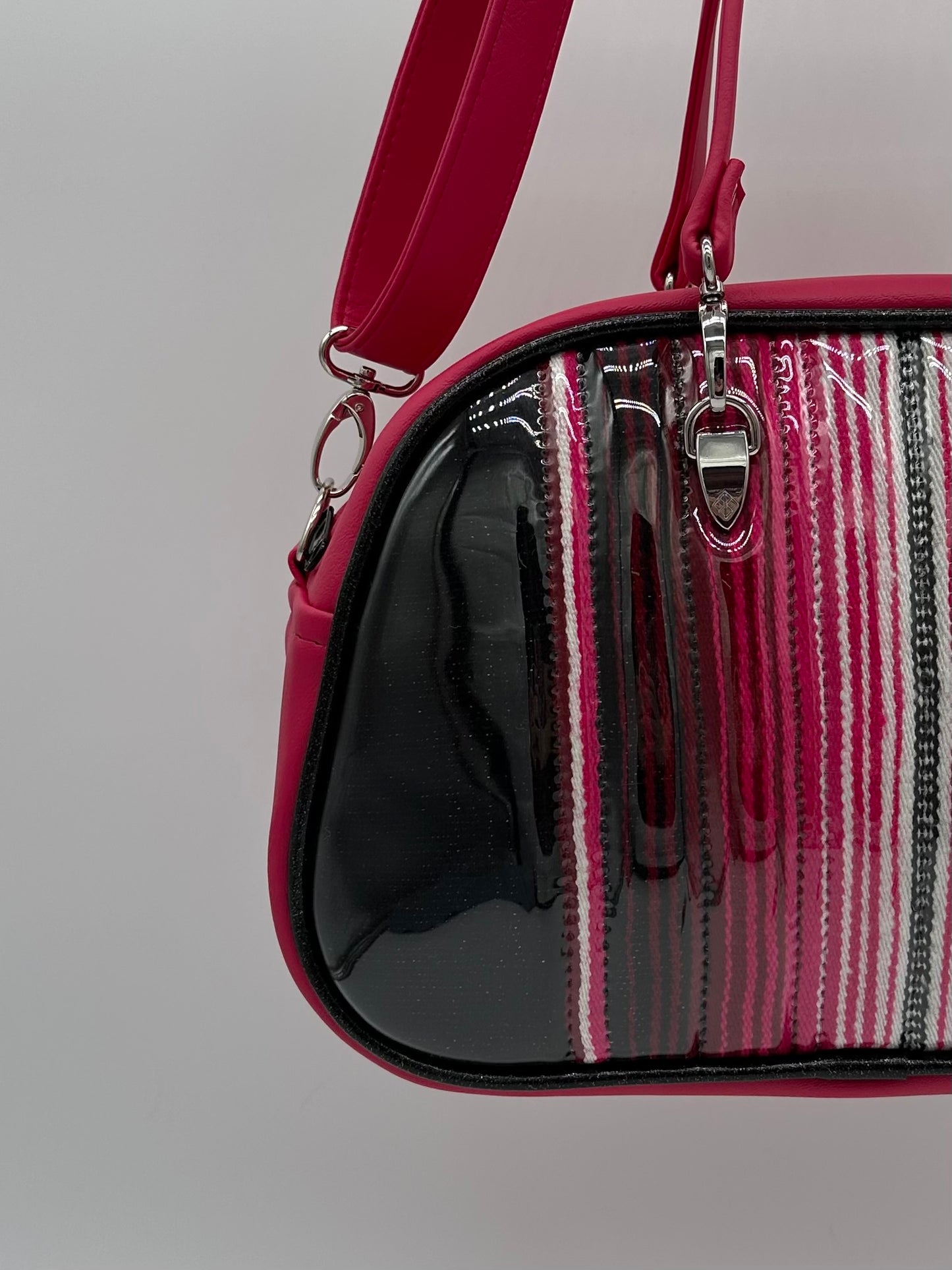 Moxie - Pink & Black Serape with Hibiscus Matte Vinyl