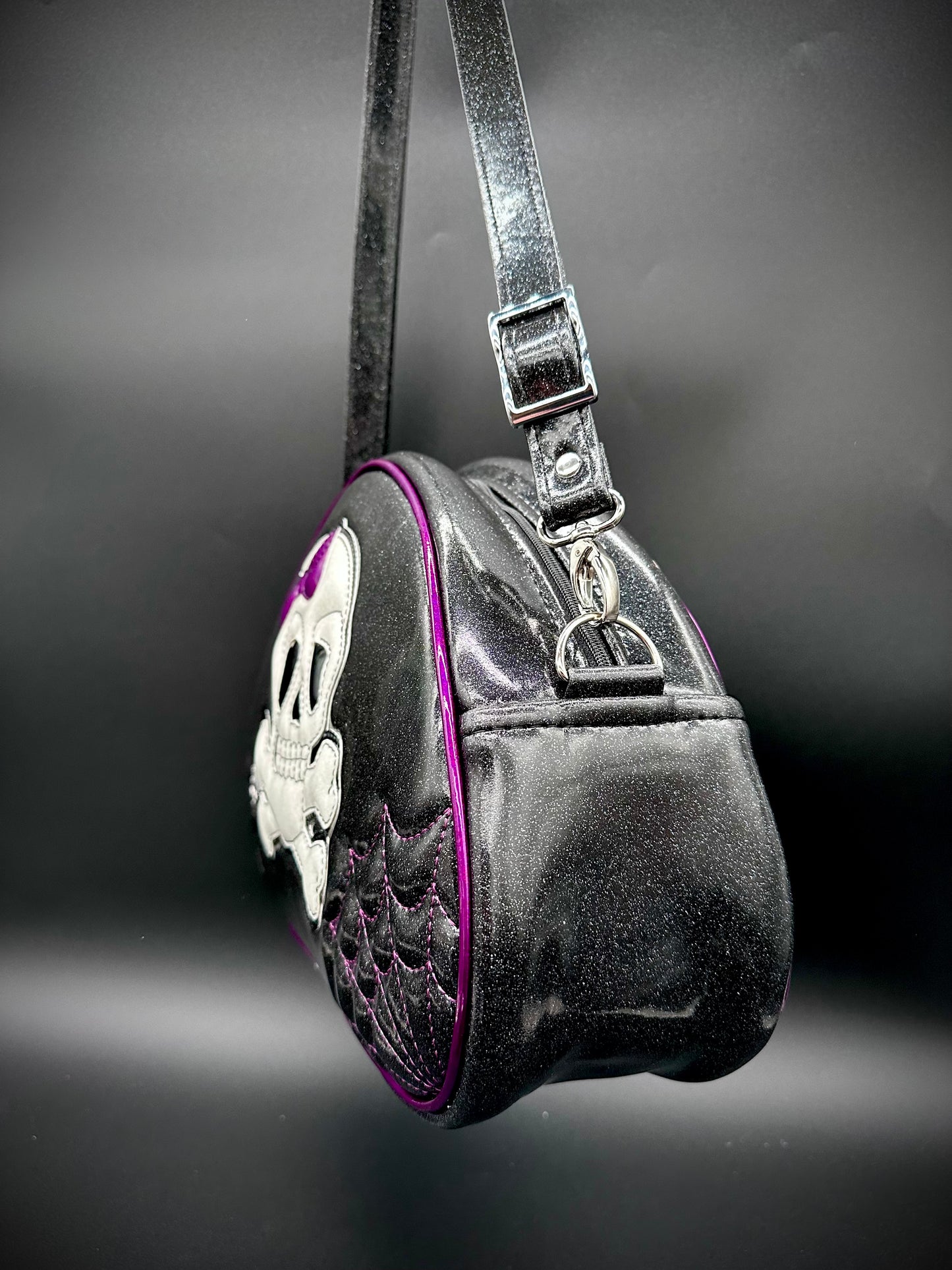 Bowler - Bow Skull & Crossbones