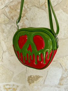 Poison Apple Bag - Lime Glitter and Ruby Red Glitter