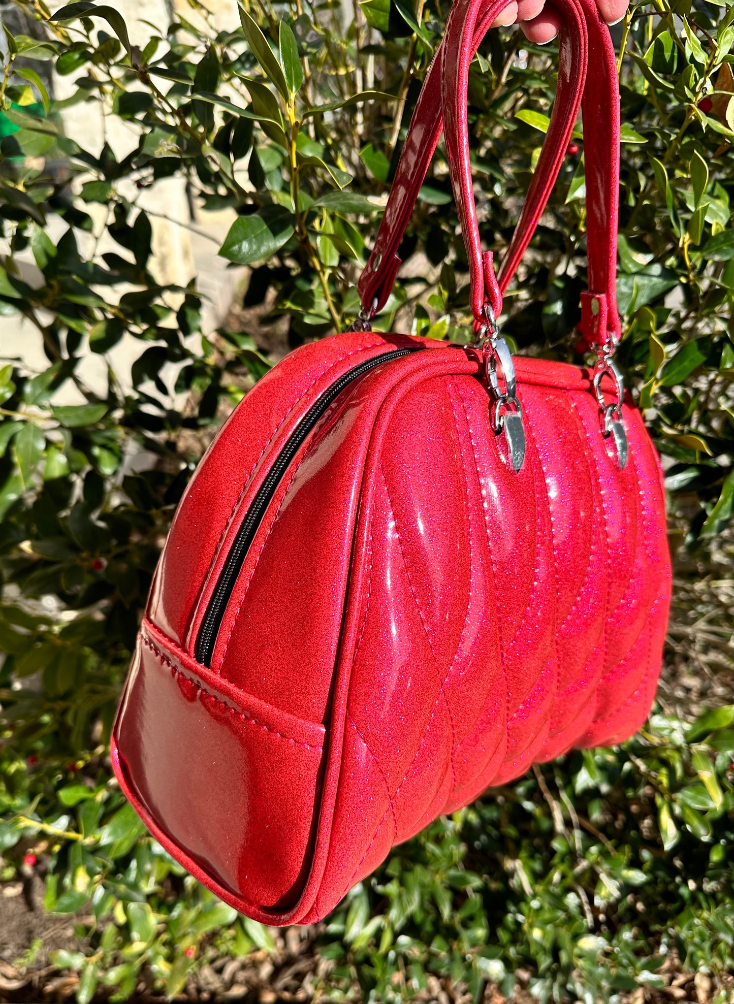 Fuchsia Glitter Linx Bag