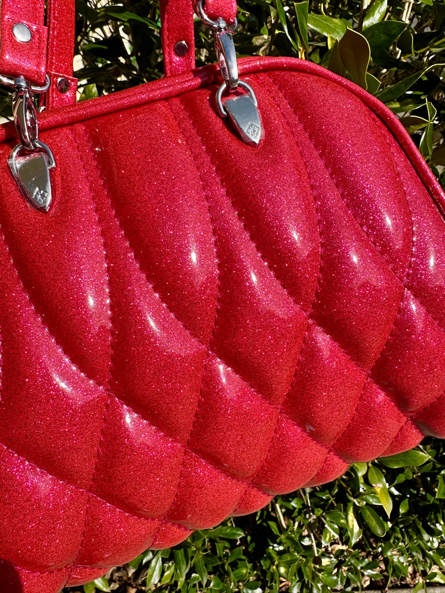 Fuchsia Glitter Linx Bag