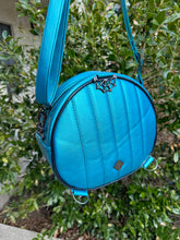 Turquoise Pearl Mean Face Ooze Backpack - Oil Slick Holo Glitter, Red Holo - *PRE-ORDER