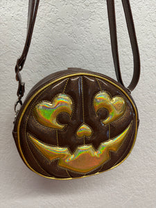 Chocolate Glitter Heart Pumps Mid Cruiser - Gold Holo Glitter - Conv. Backpack/Bag *PRE-ORDER