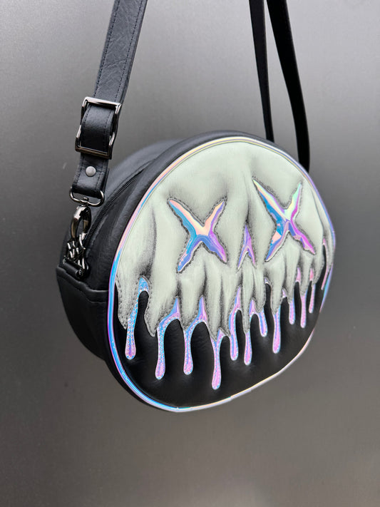 Drippy Drop X Eye Glow Skull- Unicorn Barf, Heidi Black