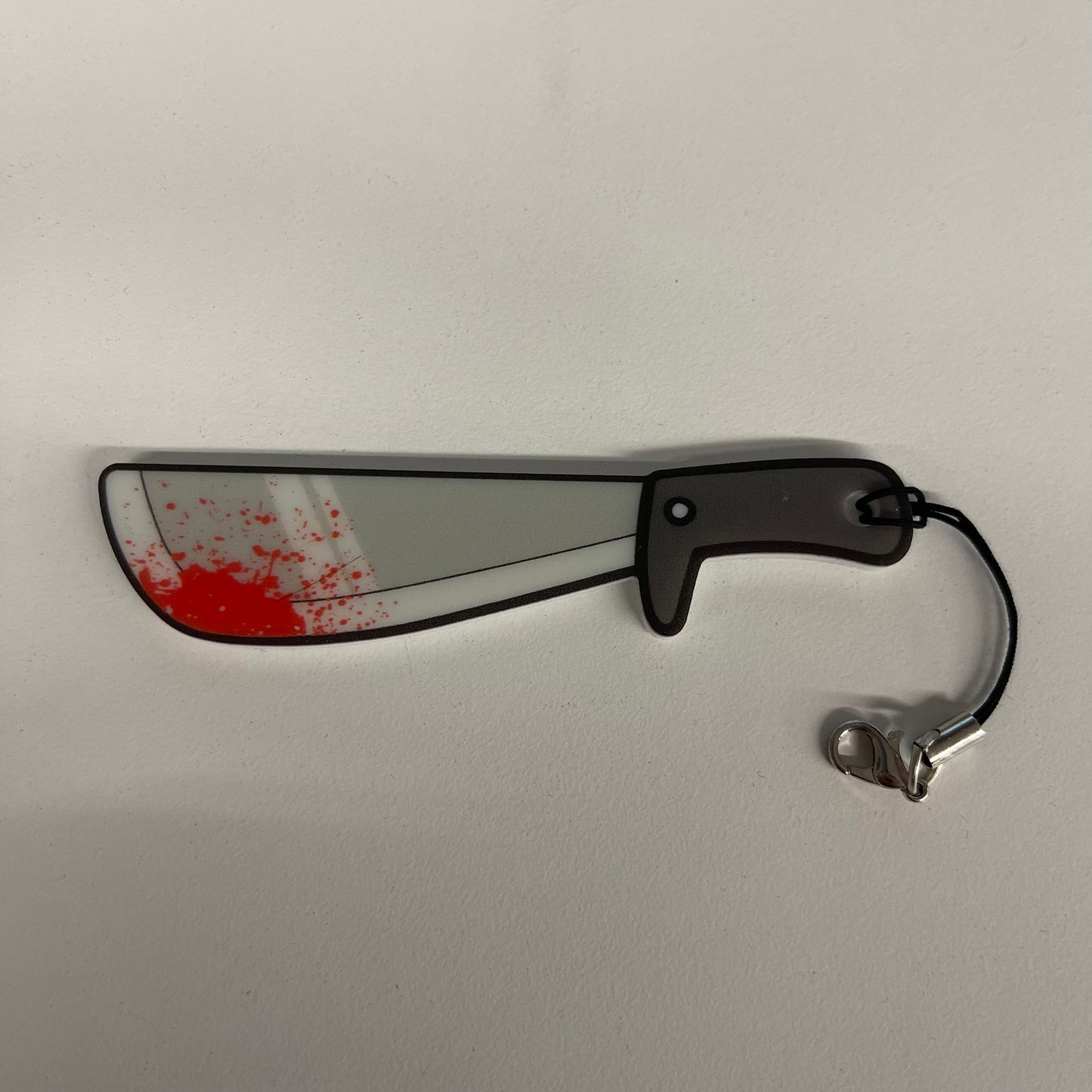 Splattered Knife Charm