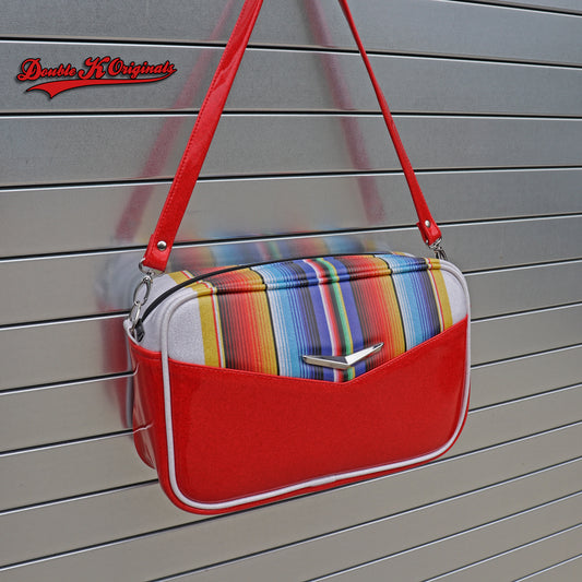 Boxer Bag with Wrap Around Serape Stripes