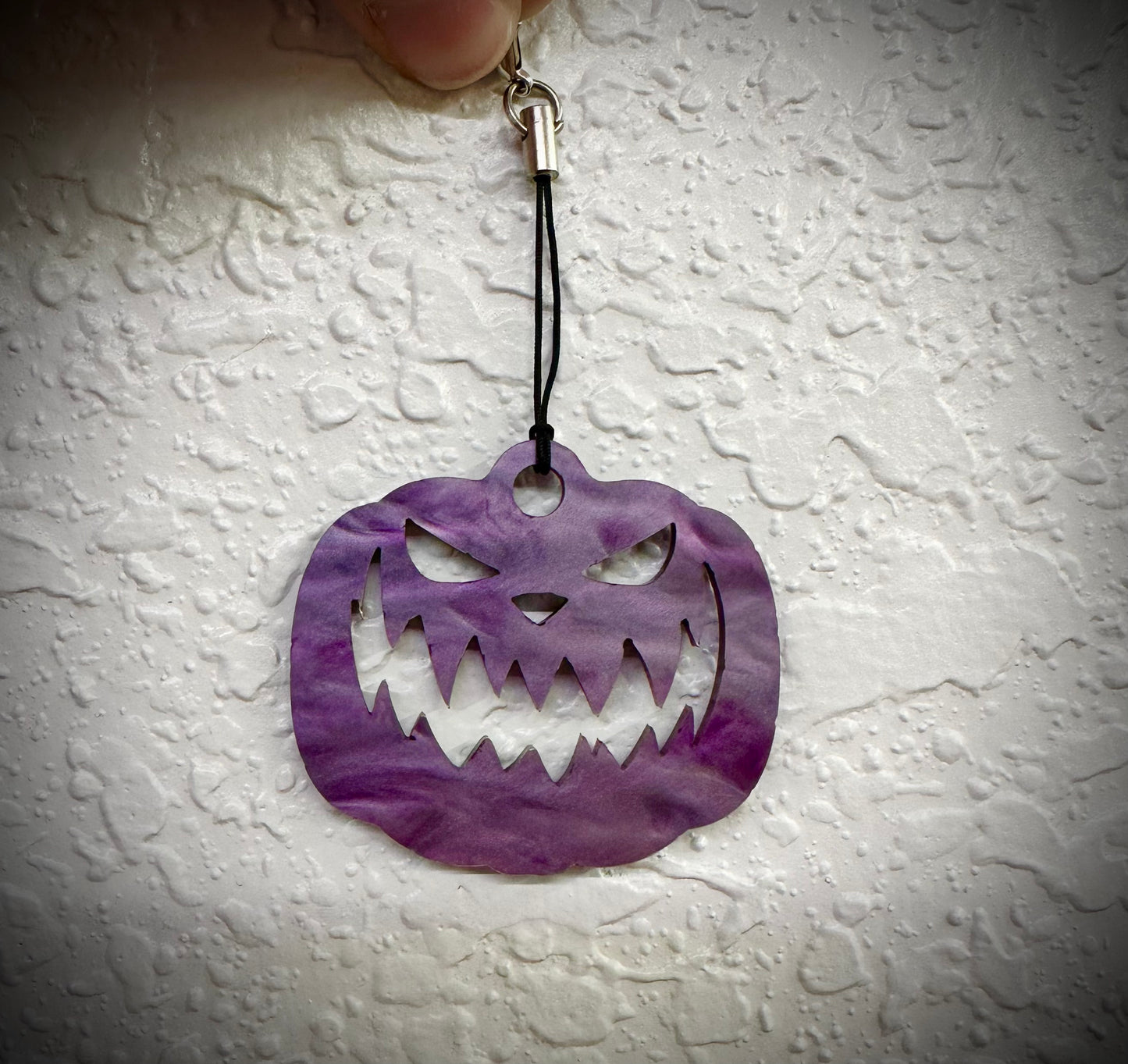 Mean Face Ooze Charm (Purple & Lime)