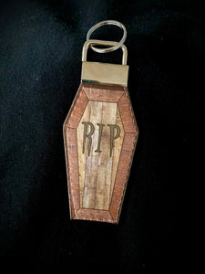 Keychain-Coffin with RIP