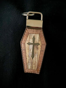Keychain-Coffin with Cross