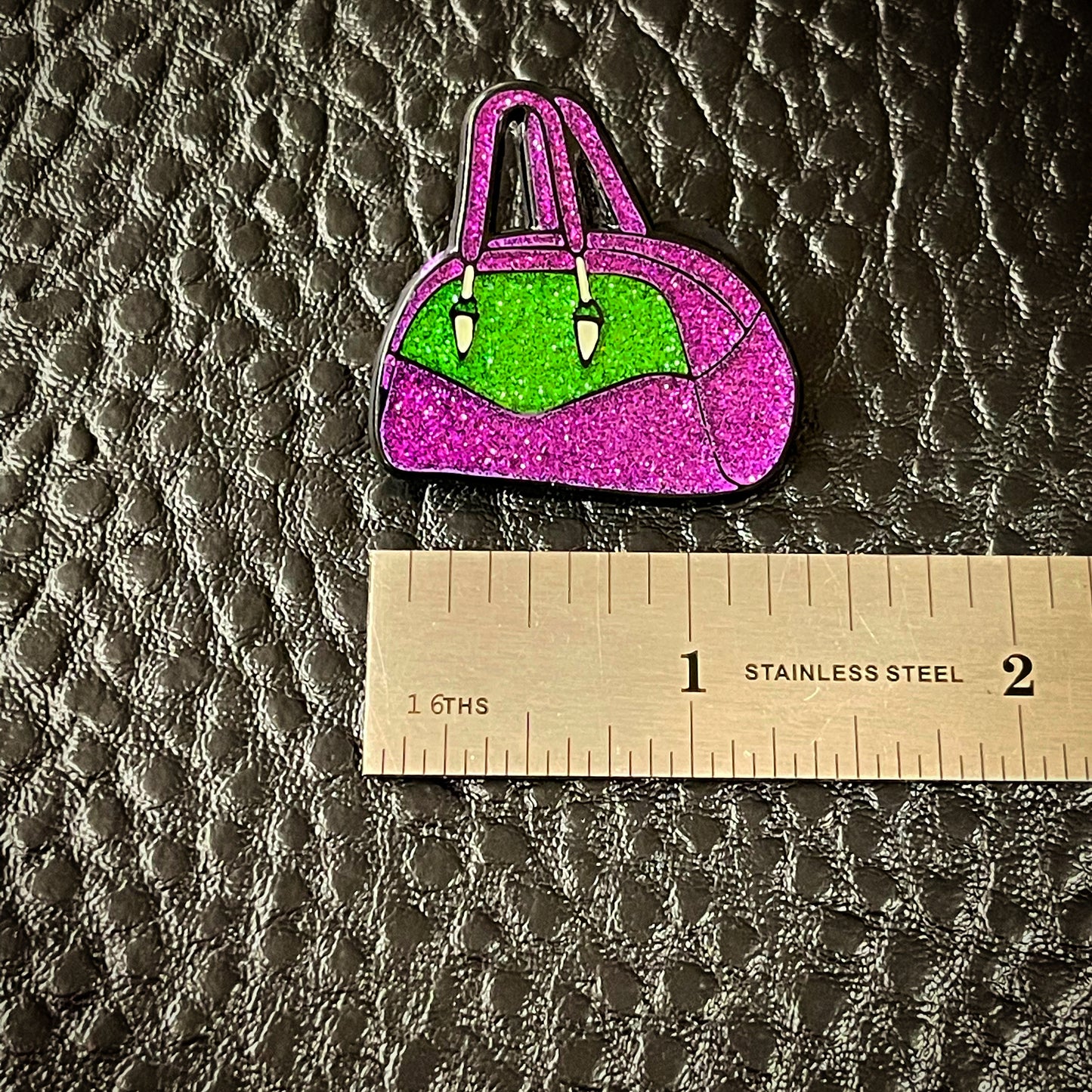 Minx Bag Glittery Lapel Pin