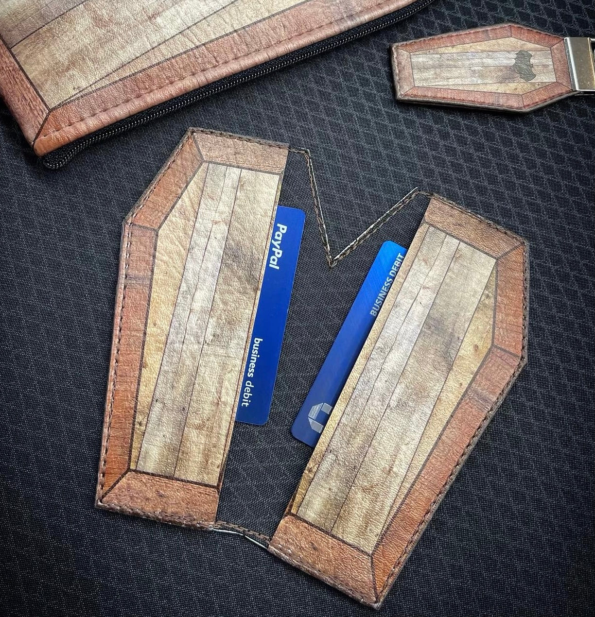 Coffin Card Holder-Bat