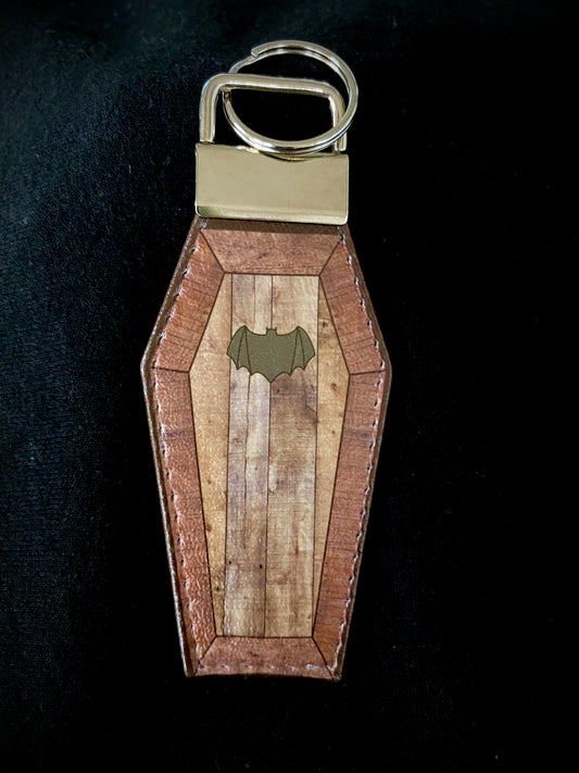 Keychain-Coffin with Bat