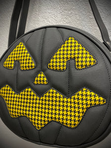 Yellow Houndstooth Spooky Face Cruiser Bag *PRE-ORDER