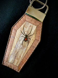 Keychain-Coffin with Spider