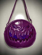 Mean Face Pumpkin - Purple Glitter and Grape Holo Glitter *PRE-ORDER